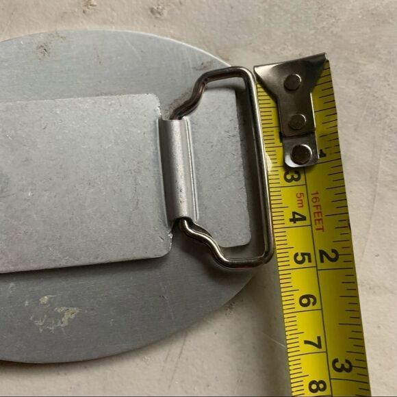 RODEO cowboy coloured picture oval belt buckle - Picture 4 of 6